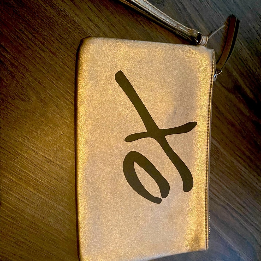 Banana Republic Metallic Leather Wristlet